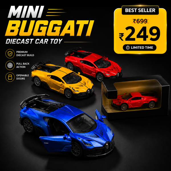Mini Buggati Diecast Car Toy
