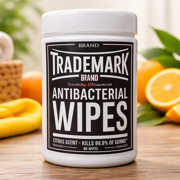Trademark Wipes Antibacterial Wipes, Surface Cleaning Wipe, Wipes, 80 Count, Fresh Scent, Packet, Ideal for Countertops, Walls, Floors