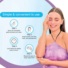 Dr Rashel Sunscreen Wipes - Cucumber