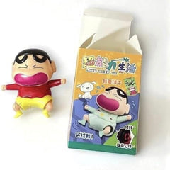 Shinchan Red Yellow Moveable Action Figure, Collectible Anime Character Toy, Crying Expression