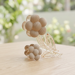 Brown Berry Hair Claw