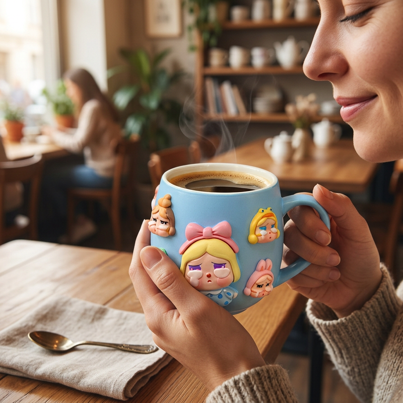 3D Cartoon Character Ceramic Mug