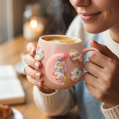 3D Cartoon Character Ceramic Mug