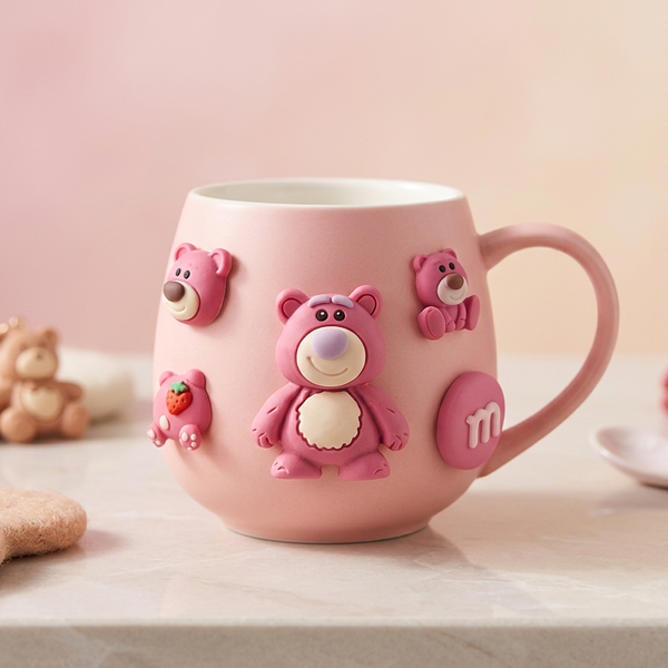 3D Cartoon Character Ceramic Mug