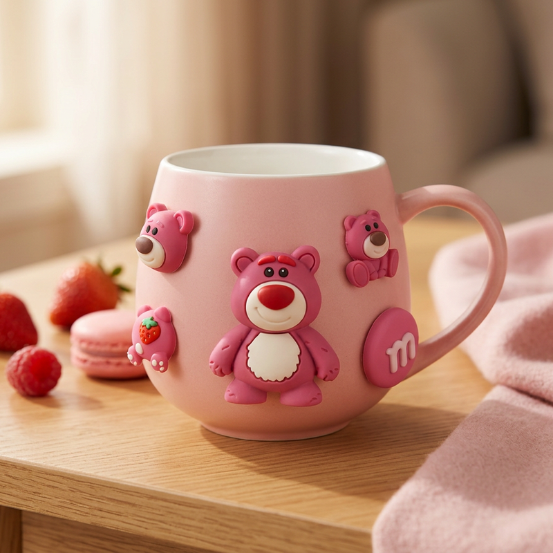 3D Cartoon Character Ceramic Mug
