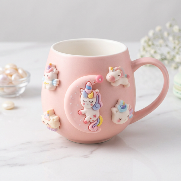 3D Cartoon Character Ceramic Mug