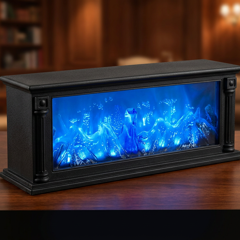 Led Fire Lamp (Blue)