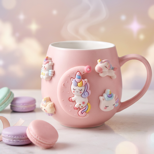 3D Cartoon Character Ceramic Mug