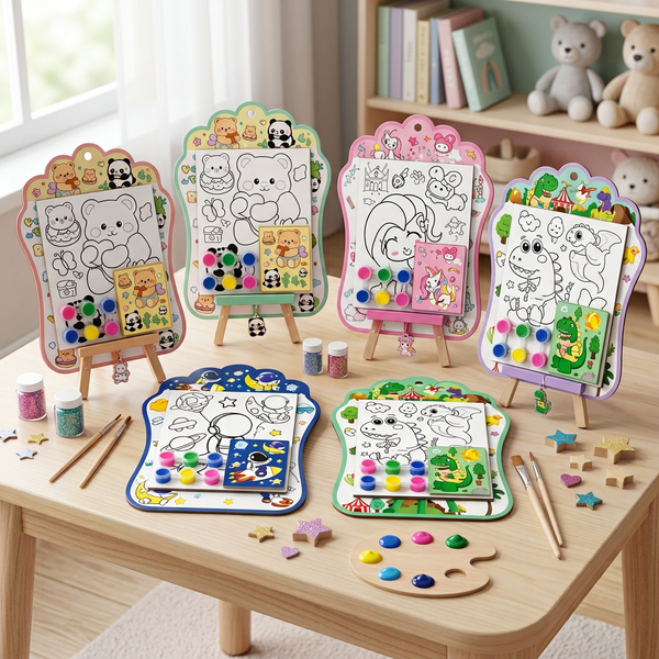 Painting Art Kit with Mini Easels - Watercolor Paint Set