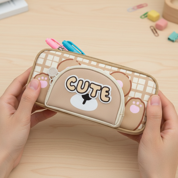 Cute Bear Pencil Pouch