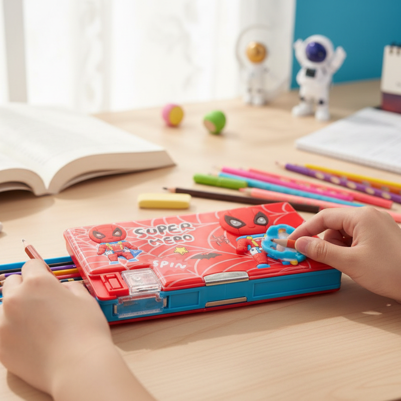 Squishy Spinner Pencil Box