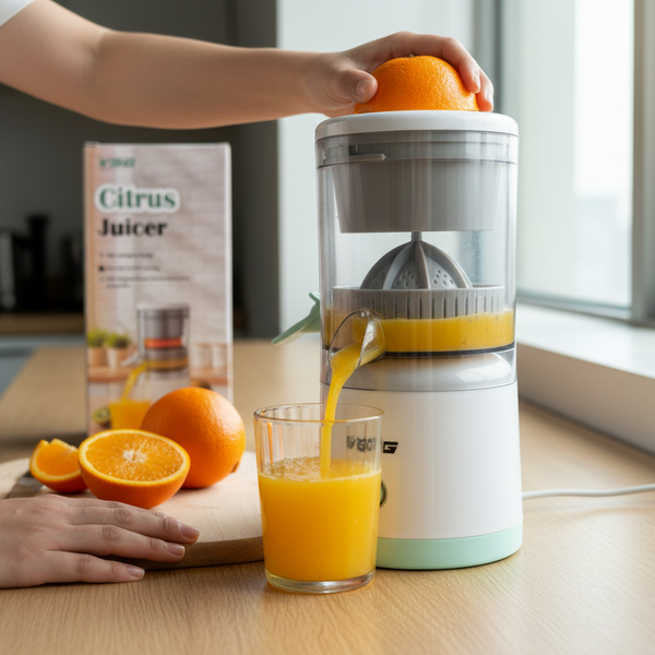 VSG Citrus Juicer Electric Orange Juicer Machine, Wireless Citrus Press Juicer, Manual Mosambi Juice Maker, Instant Juice Machine For Fruit, Mini Portable Juicers, 200ML Capacity - 45W (6 Months Warranty)