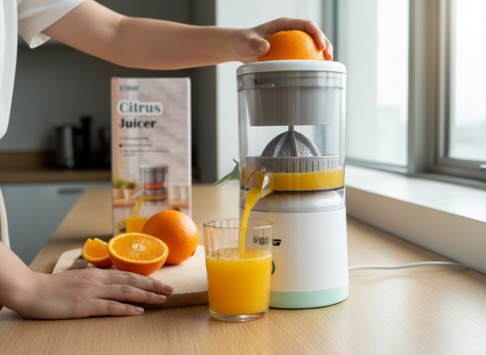 VSG Citrus Juicer Electric Orange Juicer Machine, Wireless Citrus Press Juicer, Manual Mosambi Juice Maker, Instant Juice Machine For Fruit, Mini Portable Juicers, 200ML Capacity - 45W (6 Months Warranty)
