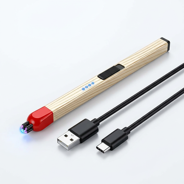 Electric Matchstick Lighter Bamboo Electronic Gas Lighter