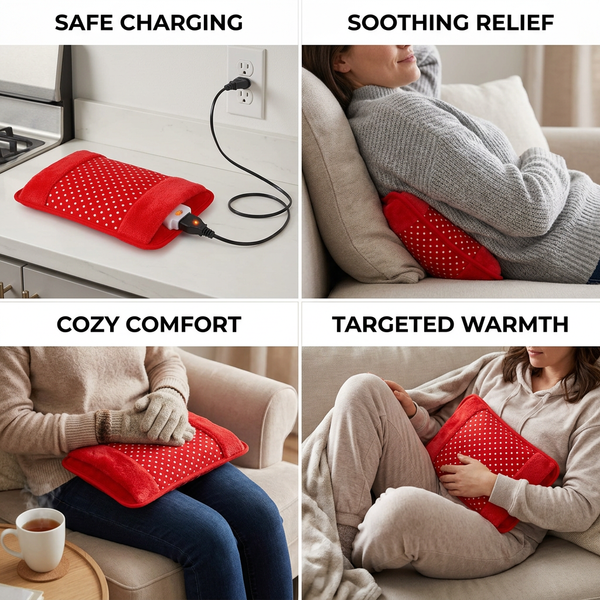 Electric hot water bag rechargeable heat pouch
