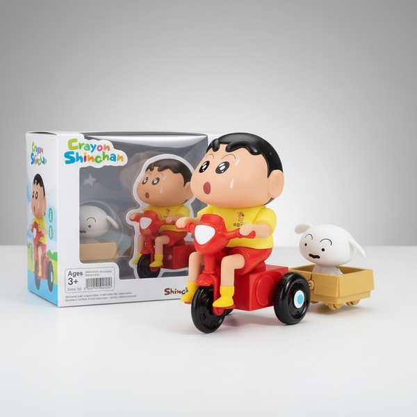 Action Figure Anime, Shin- Chan Anime, Sleeping Poseable Doll - Car Dashboard & Desk Decoration, Funny Collectible Toy for Fans and Adults (Safe for Ages 6+) (Shinchan with Shreeo)
