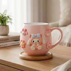 3D Cartoon Character Ceramic Mug