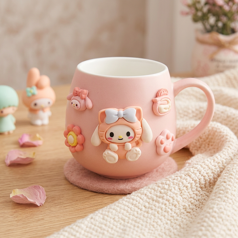 3D Cartoon Character Ceramic Mug