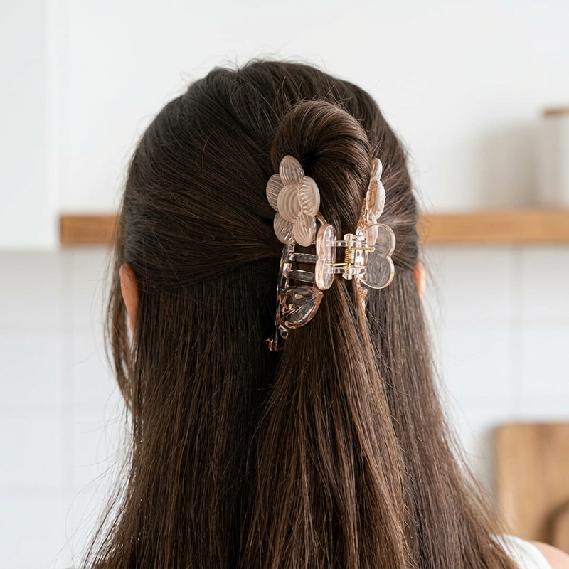 Brown Berry Hair Claw