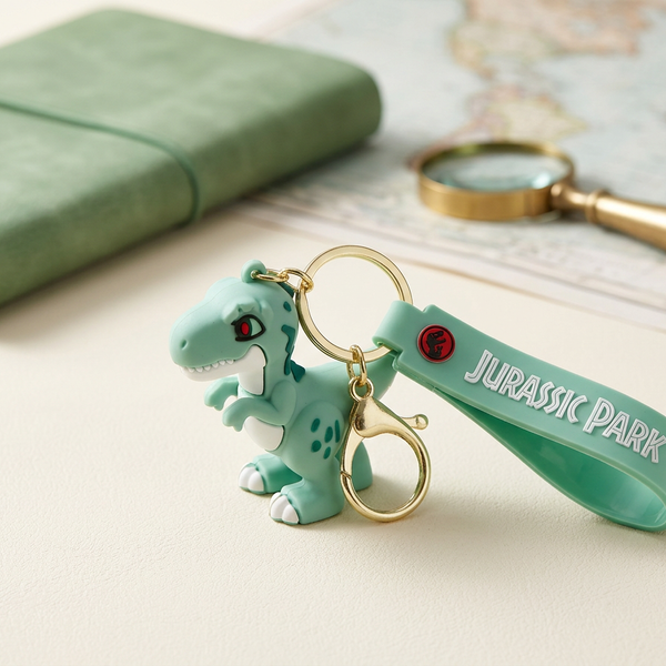 Jurassic Park themed keychains