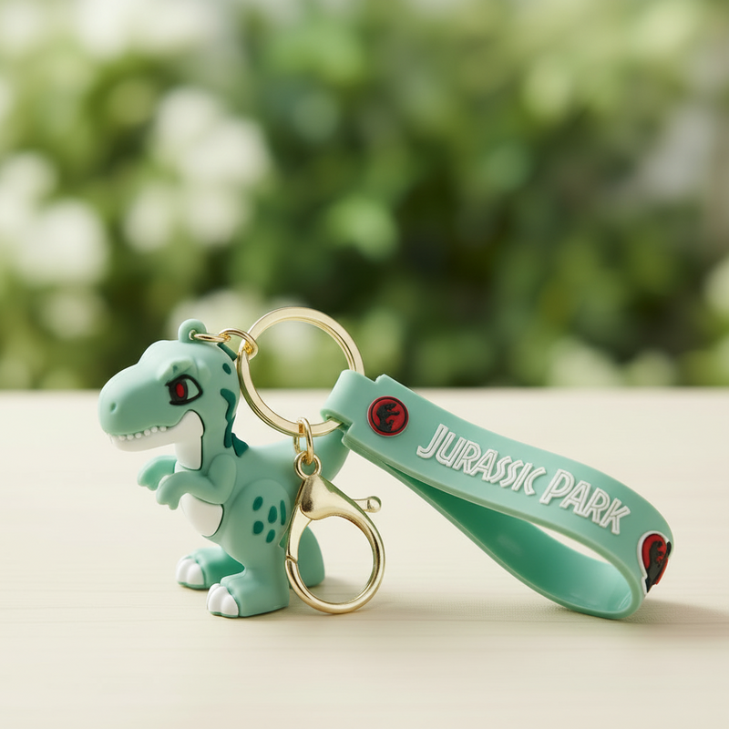 Jurassic Park themed Silicone keychains