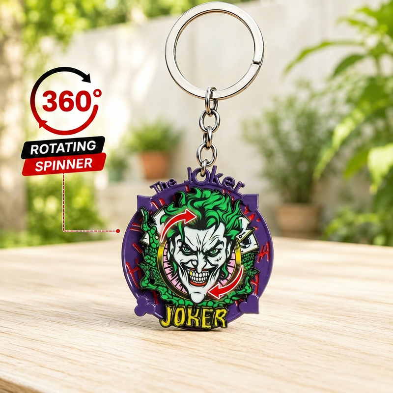 Joker Spinner Keychain
