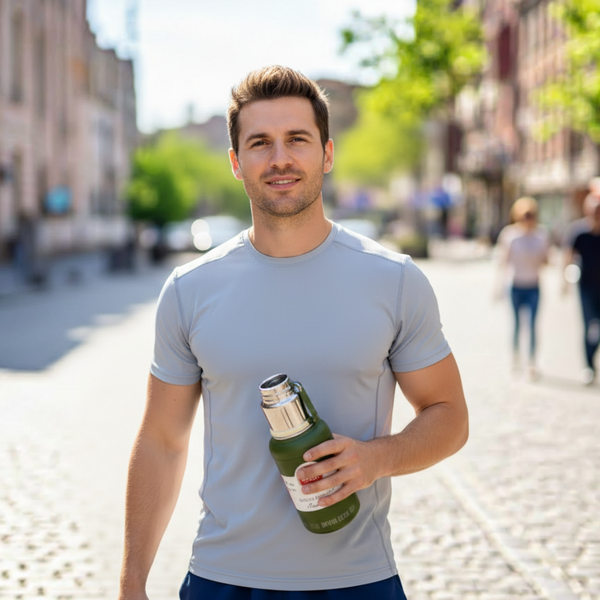 Stainless steel vacuum insulated water bottle
