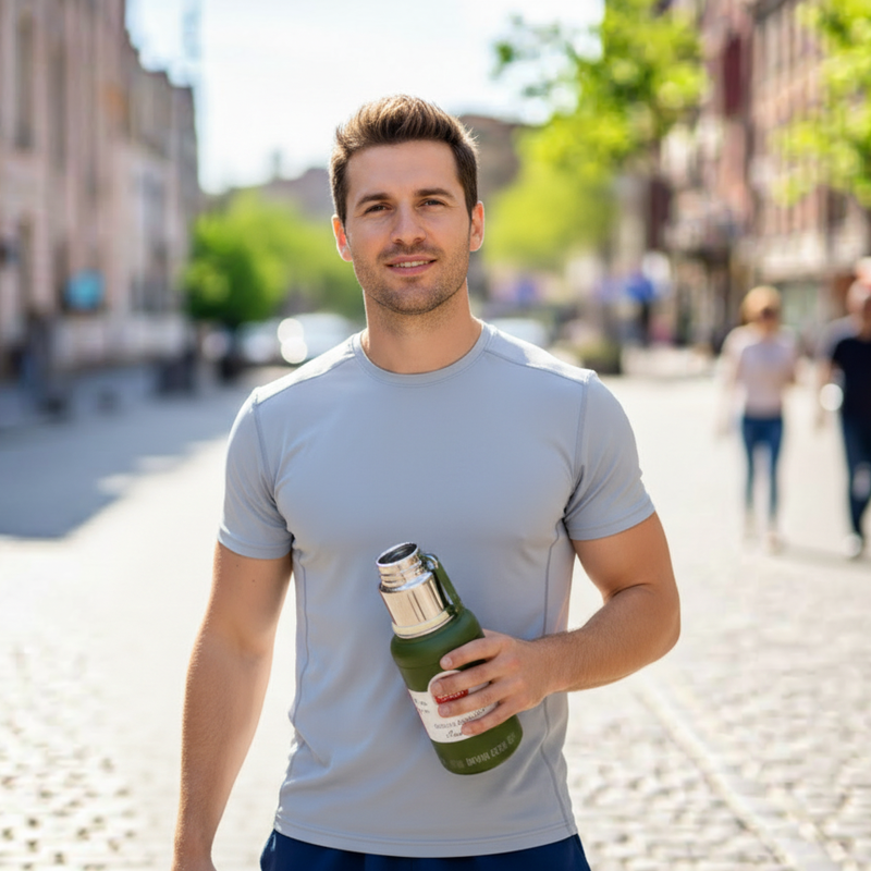 Stainless steel vacuum insulated water bottle