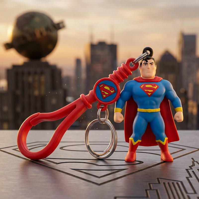 Superman Batman Keychain