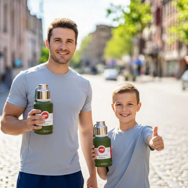 Stainless steel vacuum insulated water bottle