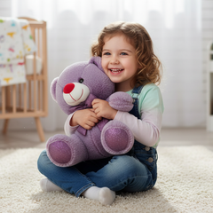 Purple Teddy Bear Soft Toy