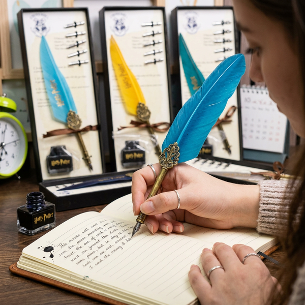 Harry Potter Feather Quill Pen and Ink Set