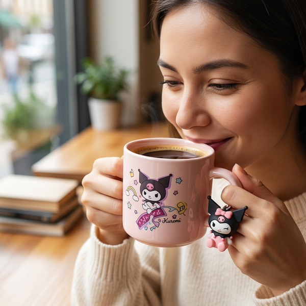 Disney Stitch ceramic mug with matching keychain
