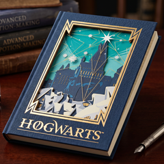 Harry Potter Hogwarts A5 Diary Notebook | Premium Hard Cover Journal | Ruled Pages Writing Notebook for School, Office & Gift