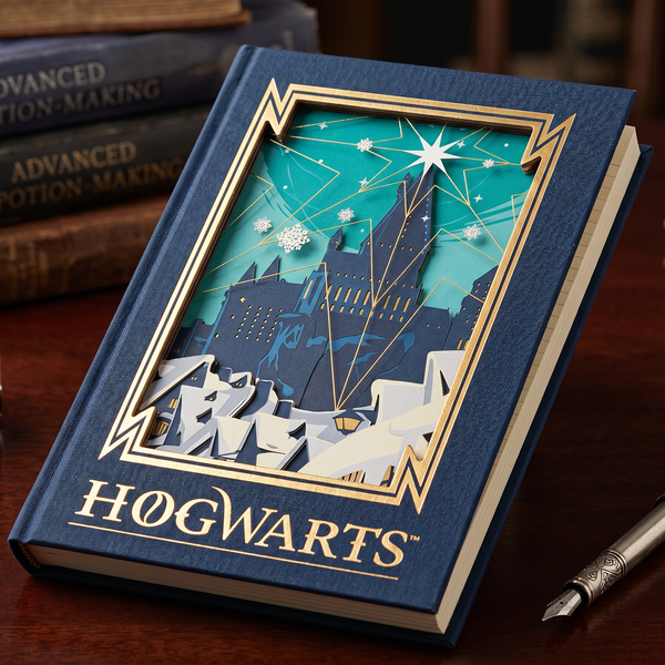 Harry Potter Hogwarts A5 Diary Notebook | Premium Hard Cover Journal | Ruled Pages Writing Notebook for School, Office & Gift