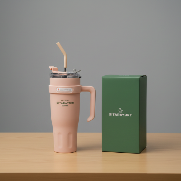 Sitarayuri Tumbler Vacuum Insulated Bottle, Stainless Steel Leakproof, Dishwasher Safe, Spillproof