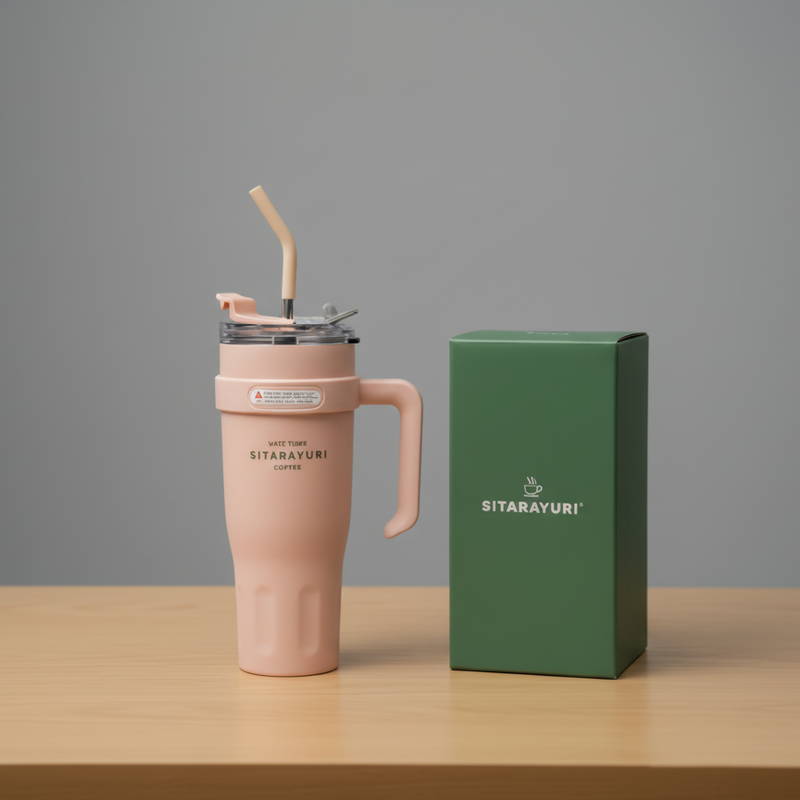 Sitarayuri Tumbler Vacuum Insulated Bottle, Stainless Steel Leakproof, Dishwasher Safe, Spillproof