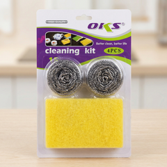Multi-Purpose Cleaning Kit for Kitchen Items (Multi Colors)