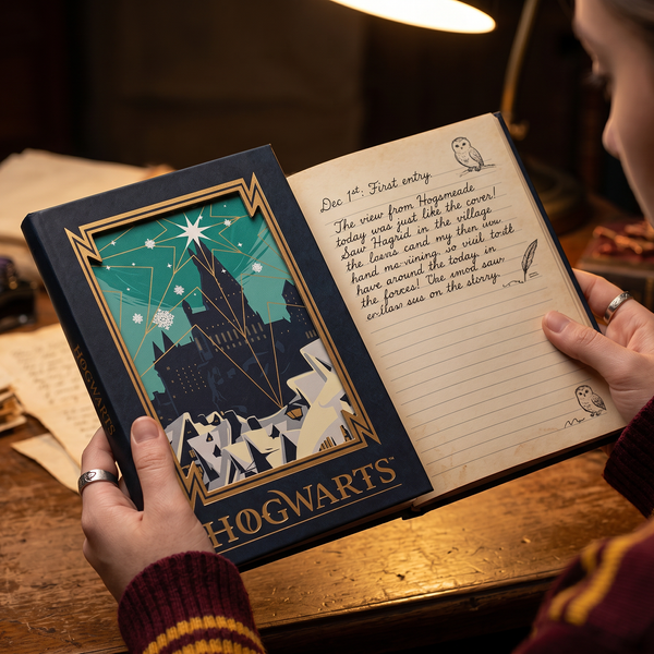 Harry Potter Hogwarts A5 Diary Notebook | Premium Hard Cover Journal | Ruled Pages Writing Notebook for School, Office & Gift