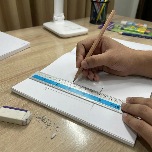 Aluminium Ruler 15cm Scale