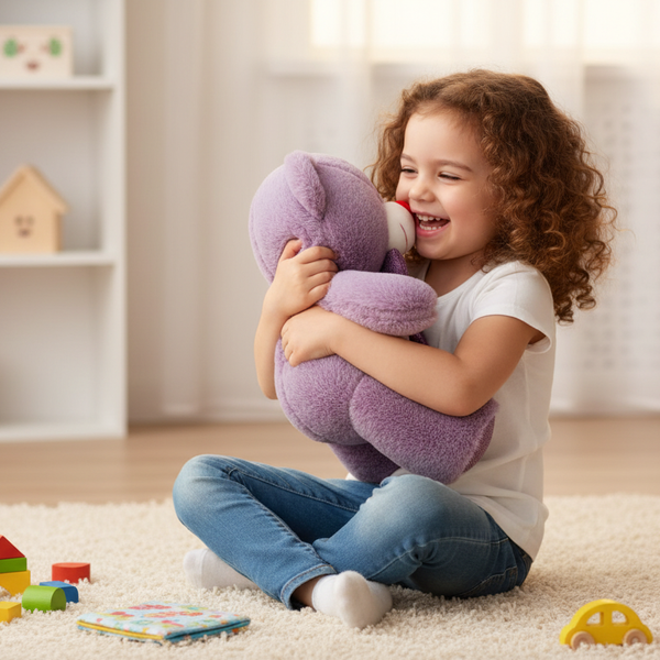 Purple Teddy Bear Soft Toy
