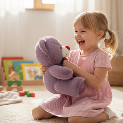 Purple Teddy Bear Soft Toy