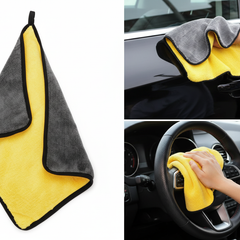 Microfiber Towel for Car Cleaning and Detailing - Dual Sided, Extra Thick Plush Microfiber Cloth - 40cm x 40cm