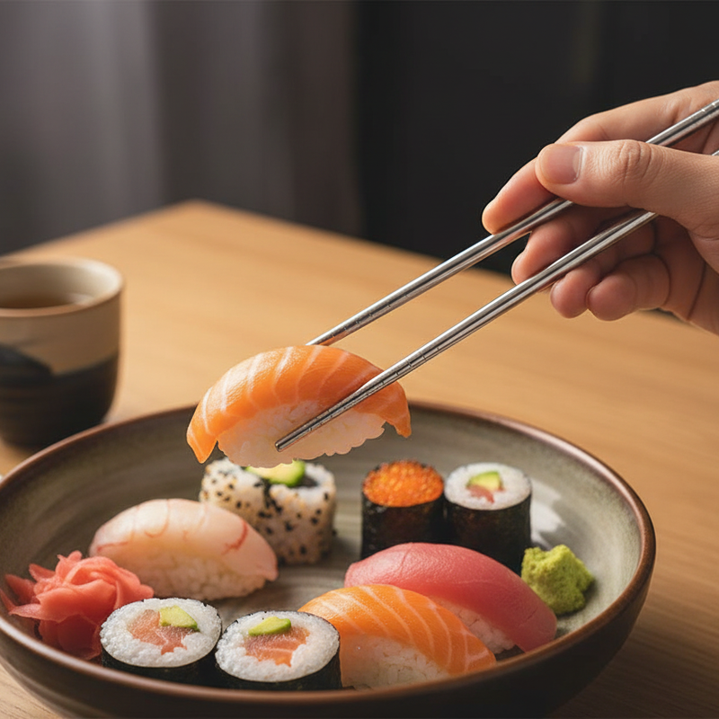 Chopstick Stainless Steel Chopsticks 2 Pairs Spiral