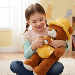 Brown fur soft teddy bear
