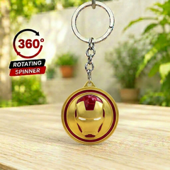 Iron Man Metal Spinner Keychain