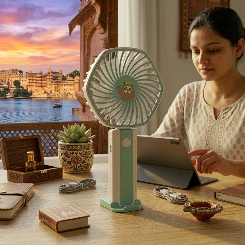 Handheld Desktop USB Portable Fan Simple and Stylish