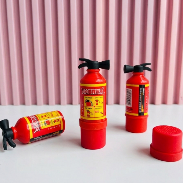 Mini Fire Extinguisher Shaped Eraser
