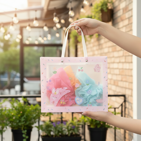 Transparent Gift Bags - Clear Plastic Gift Wrap Bag Reusable