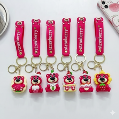 Strawberry Bear Keychain